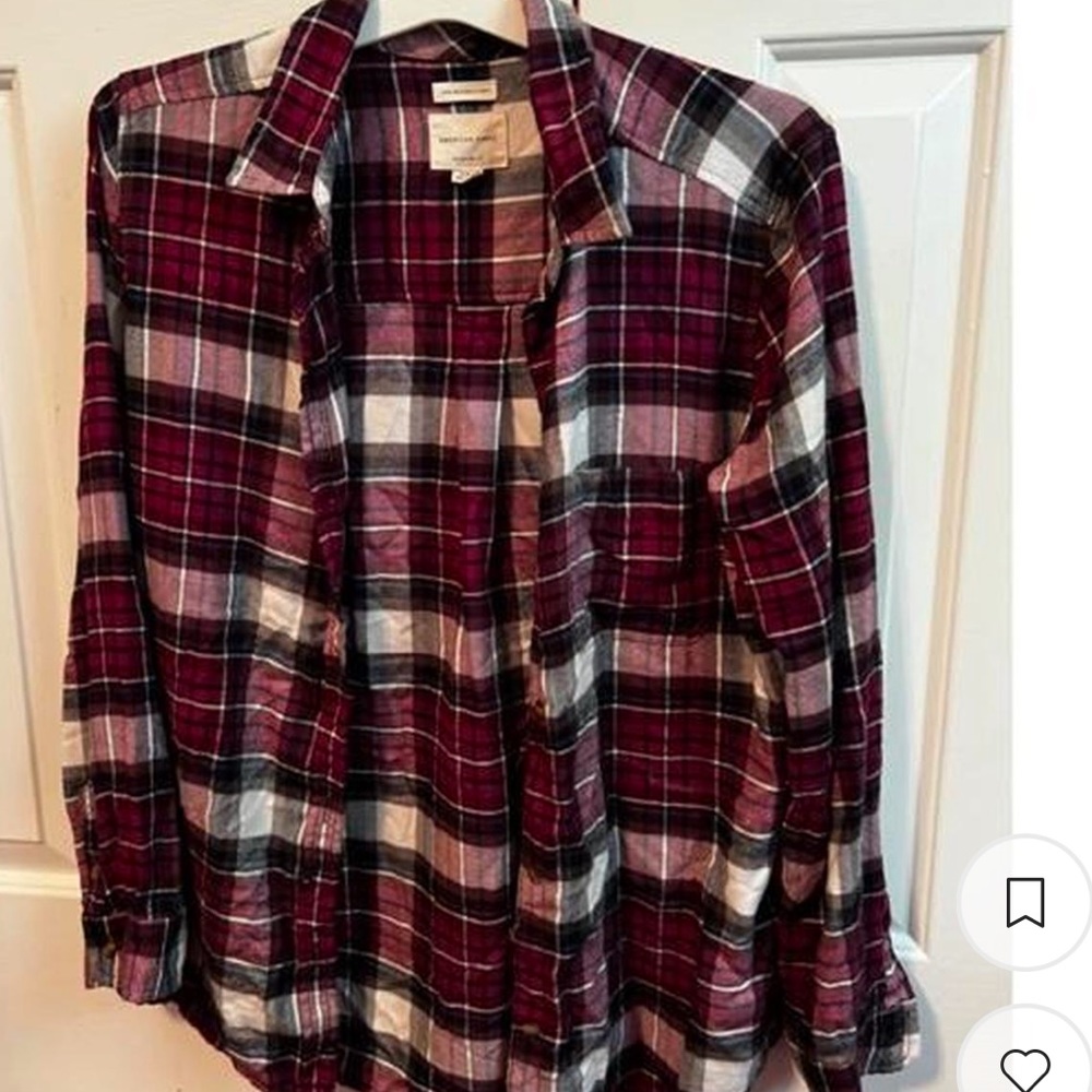 American eagle woman’s flannel 
worn once